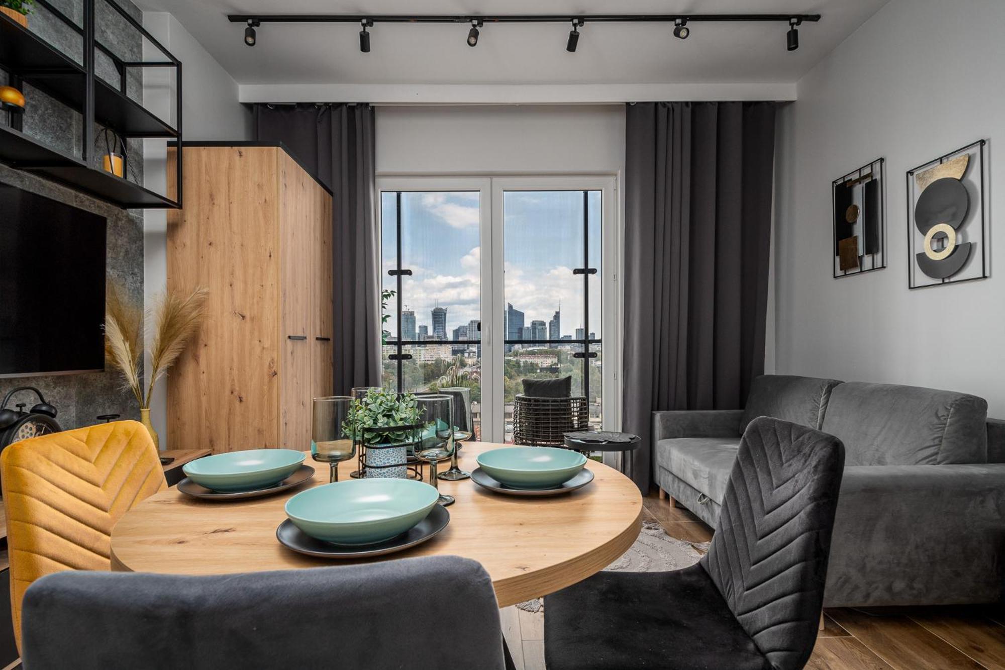 Wola Tower Deluxe Separate Bedroom With Free Garage - By Perfect Apart Warschau Exterior foto