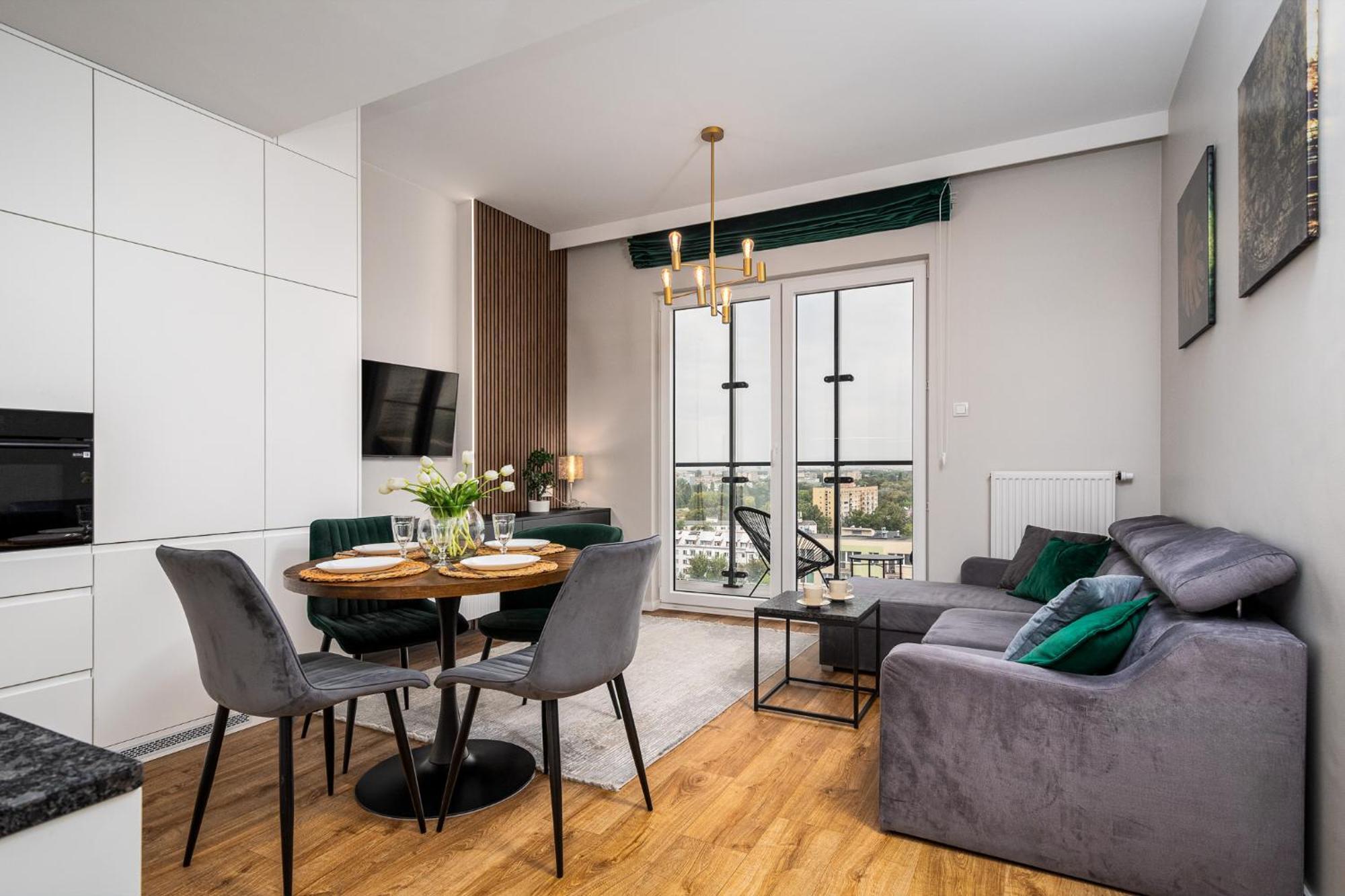 Wola Tower Deluxe Separate Bedroom With Free Garage - By Perfect Apart Warschau Exterior foto